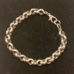 Sterling silver link bracelet